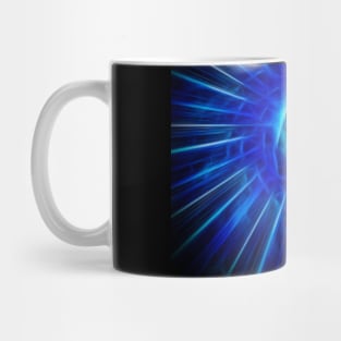 Figure emerges from light Mug